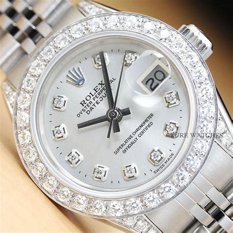 ladies white gold rolex for sale|rolex lady datejust white gold.